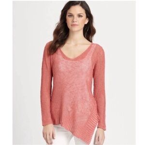 Eileen Fisher Coral V-Neck Sweater